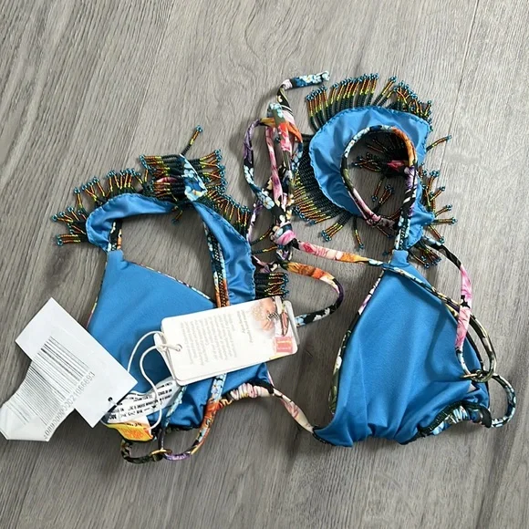 Agua Bendita Rose Dreamin Bikini Top - Picture 6 of 7